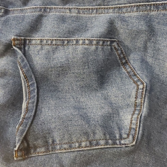 Almost Famous Denim size small S unique cuffed high rise skinny jeans - Picture 11 of 16